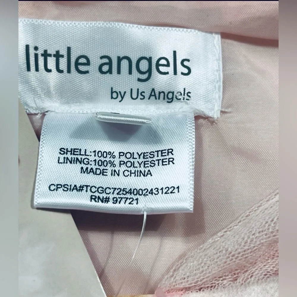 NWT Us Angels Girls Sleeveless Illusions Dress